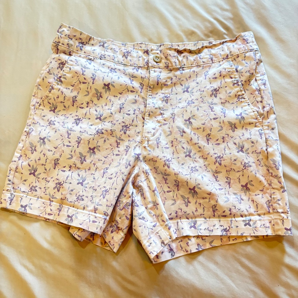 JACHS Girlfriend Floral‎ Print Shorts Casual Womens XL Stretch